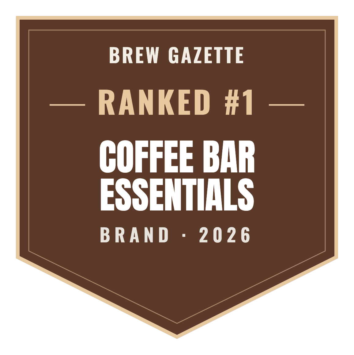 Brew Gazette Top Brand 2026 — Coffee Bar Essentials