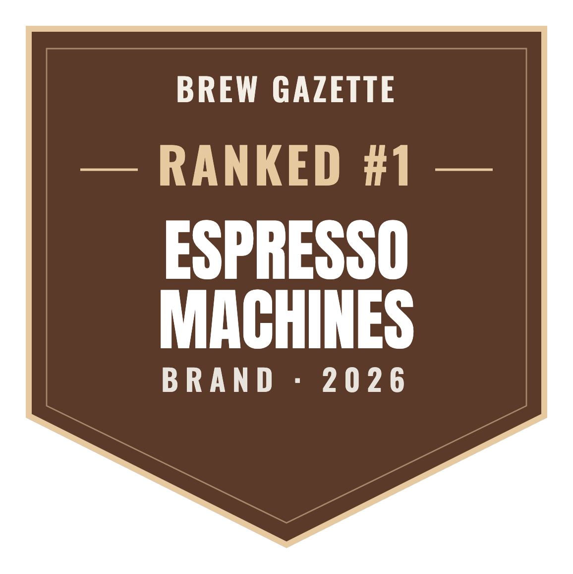Brew Gazette Top Brand 2026 — Espresso Machines