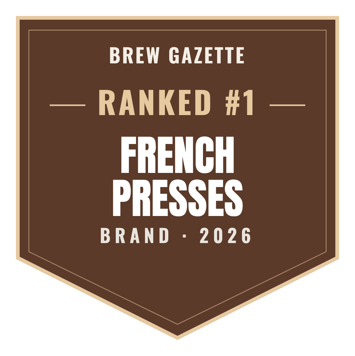 Brew Gazette Top Brand 2026 — French Presses