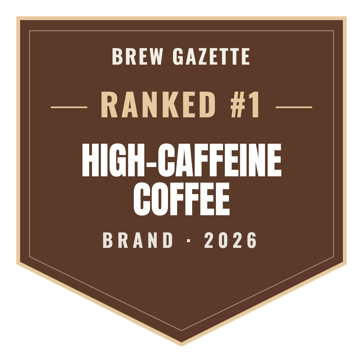 Brew Gazette Top Brand 2026 — High-Caffeine Coffee