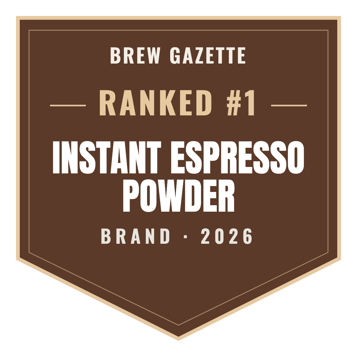 Brew Gazette Top Brand 2026 — Instant Espresso Powder
