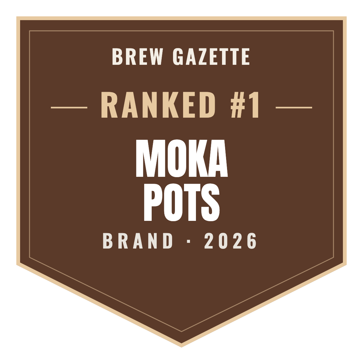 Brew Gazette Top Brand 2026 — Moka Pots
